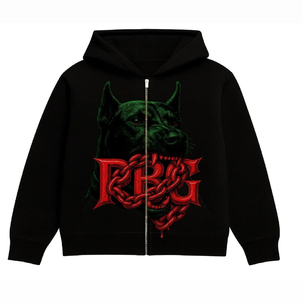 The Protected Brand zip up hoodie front